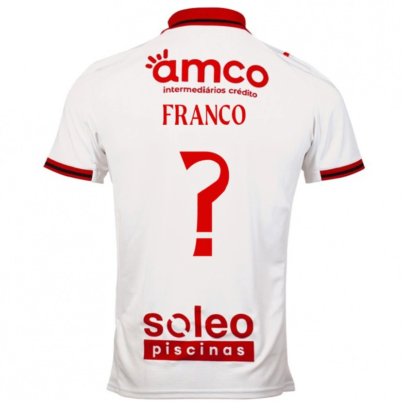 Danxen Men Zé Franco #0 White Red Away Jersey 2025/26 T-Shirt