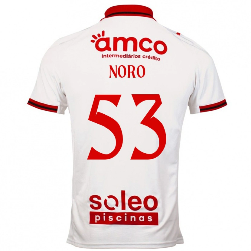 Danxen Men Jonatás Noro #53 White Red Away Jersey 2025/26 T-Shirt