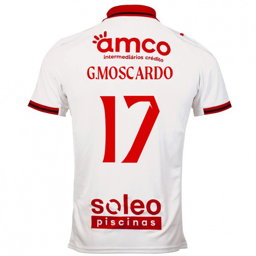 Danxen Men Gabriel Moscardo #17 White Red Away Jersey 2025/26 T-Shirt
