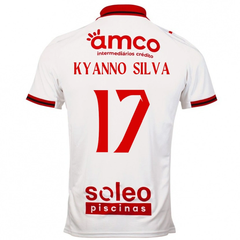 Danxen Men Kyanno Silva #17 White Red Away Jersey 2025/26 T-Shirt