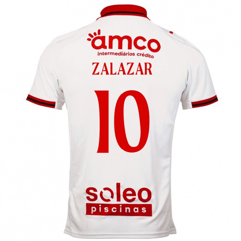 Danxen Men Rodrigo Zalazar #10 White Red Away Jersey 2025/26 T-Shirt