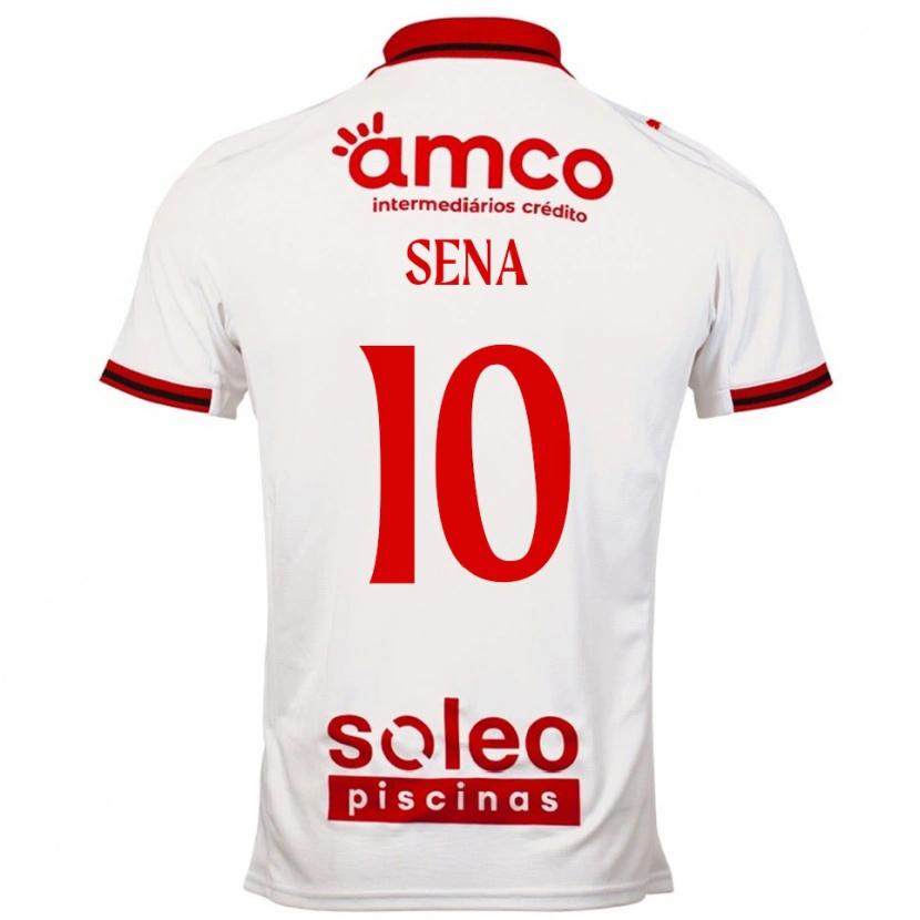 Danxen Men Taty Sena #10 White Red Away Jersey 2025/26 T-Shirt