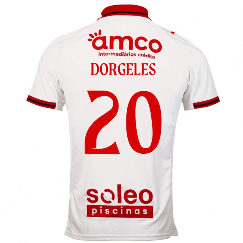 Danxen Men Mario Dorgeles #20 White Red Away Jersey 2025/26 T-Shirt