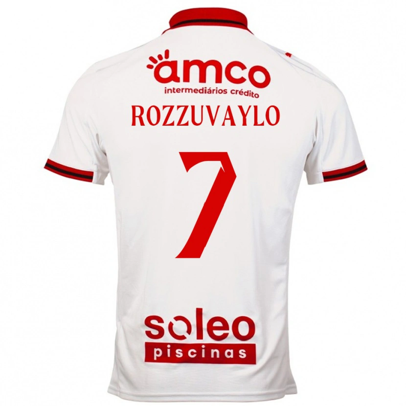 Danxen Men Dani Rozzuvaylo #7 White Red Away Jersey 2025/26 T-Shirt