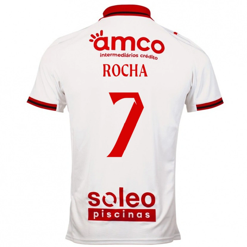 Danxen Men Carolina Rocha #7 White Red Away Jersey 2025/26 T-Shirt