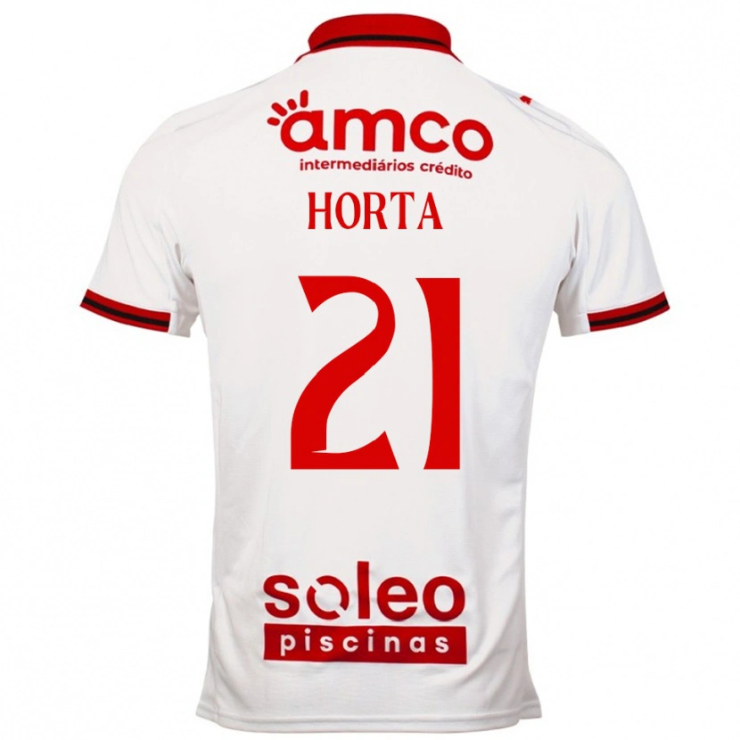 Danxen Men Ricardo Horta #21 White Red Away Jersey 2025/26 T-Shirt