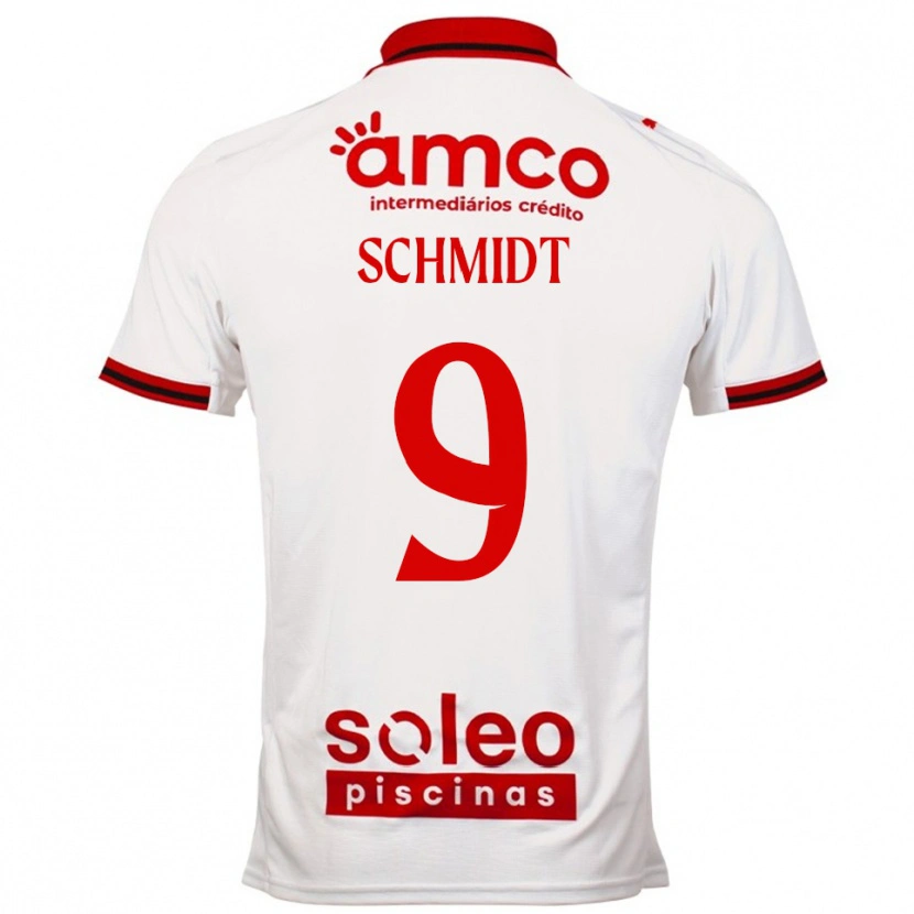 Danxen Men Malu Schmidt #9 White Red Away Jersey 2025/26 T-Shirt