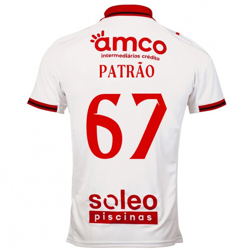 Danxen Men Afonso Patrão #67 White Red Away Jersey 2025/26 T-Shirt