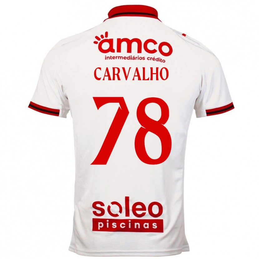 Danxen Men João Carvalho #78 White Red Away Jersey 2025/26 T-Shirt