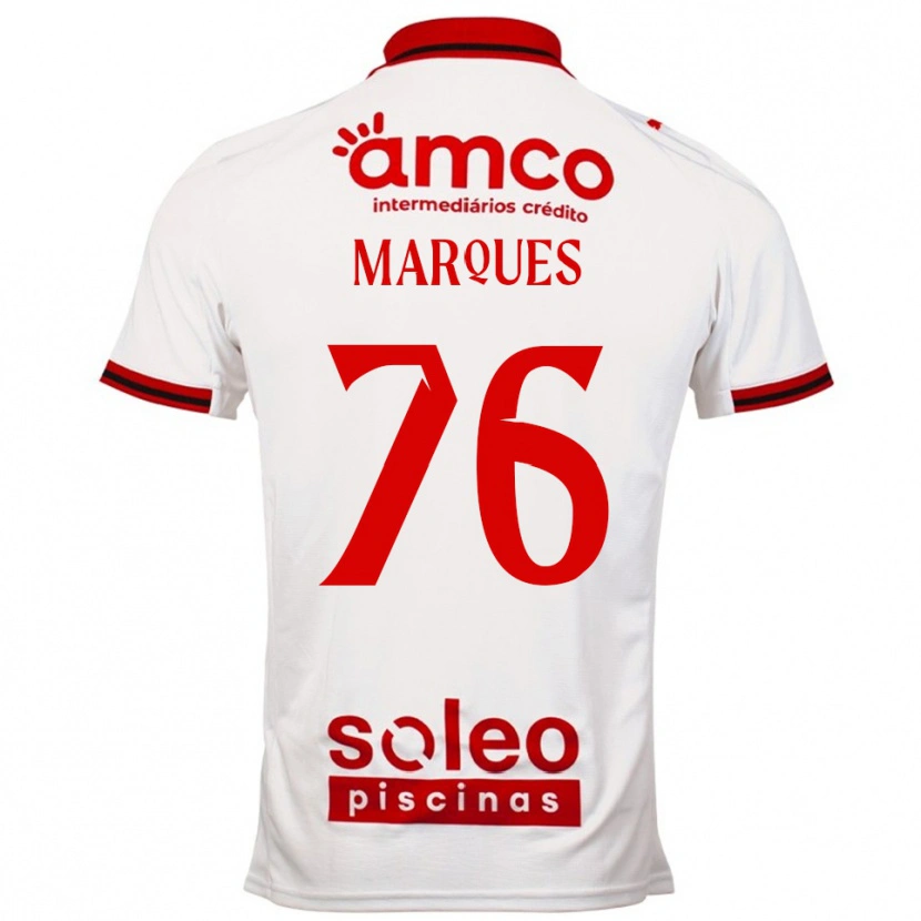 Danxen Men Tomás Marques #76 White Red Away Jersey 2025/26 T-Shirt