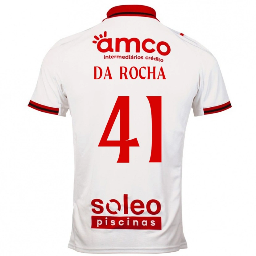 Danxen Men Yanis Da Rocha #41 White Red Away Jersey 2025/26 T-Shirt