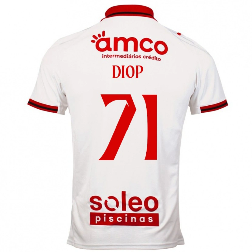 Danxen Men Mamadou Diop #71 White Red Away Jersey 2025/26 T-Shirt
