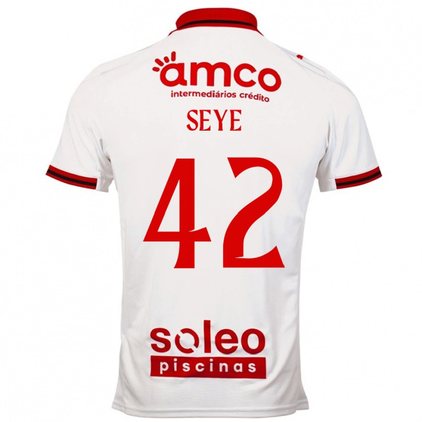 Danxen Men Modou Seye #42 White Red Away Jersey 2025/26 T-Shirt