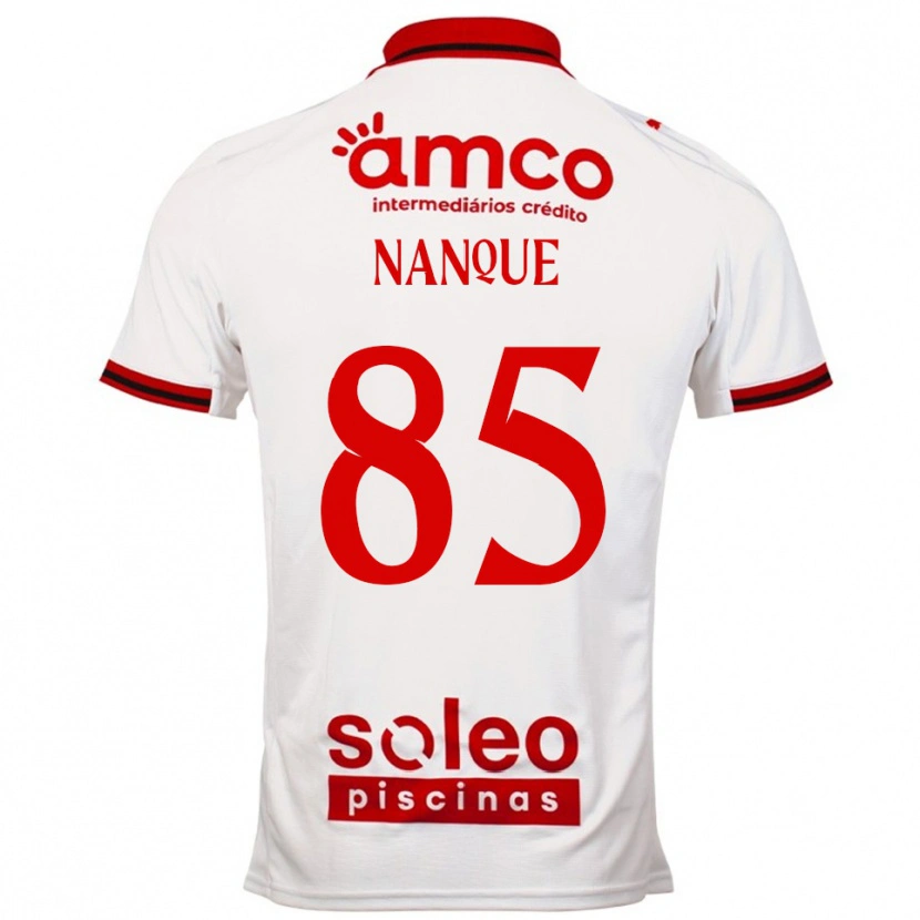 Danxen Men Edgar Nanque #85 White Red Away Jersey 2025/26 T-Shirt