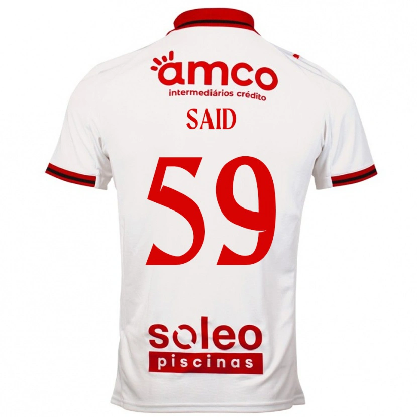 Danxen Men Yan Said #59 White Red Away Jersey 2025/26 T-Shirt