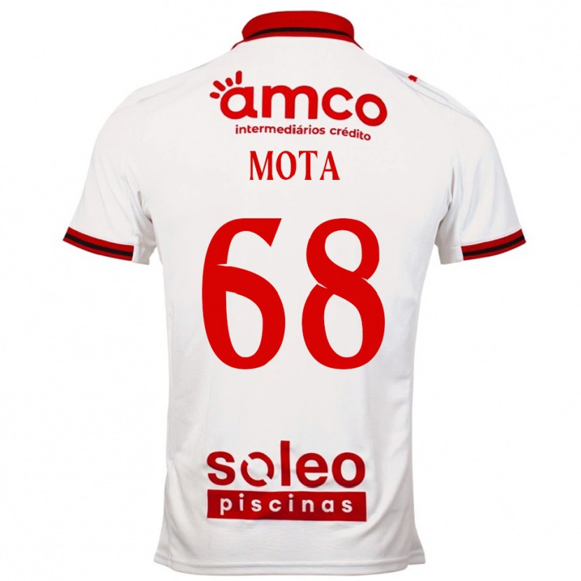 Danxen Men Edgar Mota #68 White Red Away Jersey 2025/26 T-Shirt