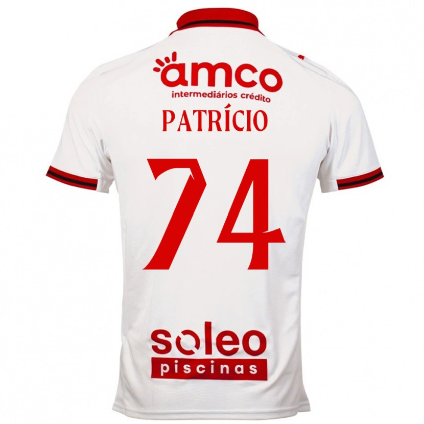 Danxen Men Nuno Patrício #74 White Red Away Jersey 2025/26 T-Shirt