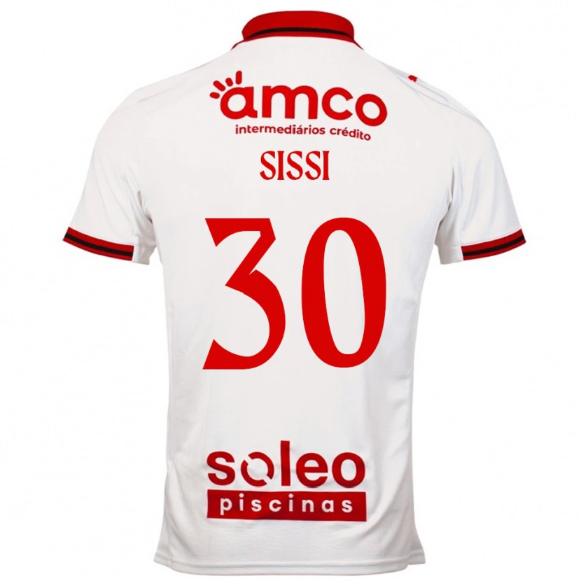 Danxen Men Sissi #30 White Red Away Jersey 2025/26 T-Shirt