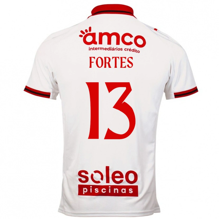 Danxen Men Melany Fortes #13 White Red Away Jersey 2025/26 T-Shirt