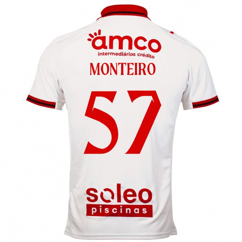 Danxen Men Jordan Monteiro #57 White Red Away Jersey 2025/26 T-Shirt