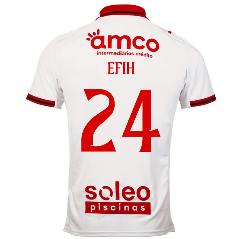 Danxen Men Peace Efih #24 White Red Away Jersey 2025/26 T-Shirt