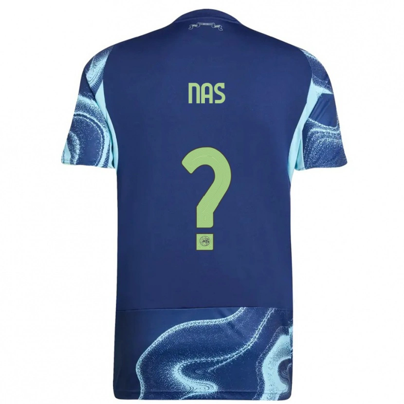 Danxen Men Luca Nas #0 Navy Sky Blue Away Jersey 2025/26 T-Shirt