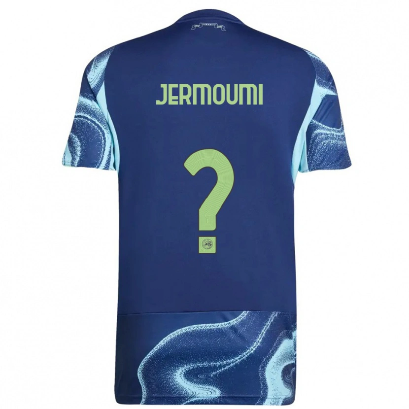 Danxen Men Diyae Jermoumi #0 Navy Sky Blue Away Jersey 2025/26 T-Shirt