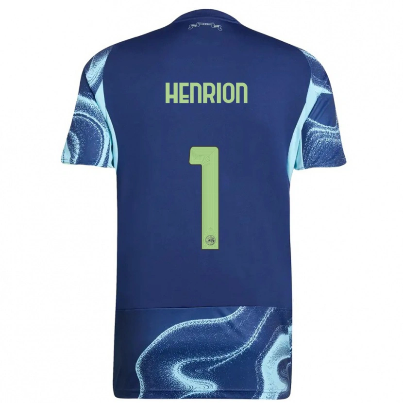 Danxen Men Martin Henrion #1 Navy Sky Blue Away Jersey 2025/26 T-Shirt