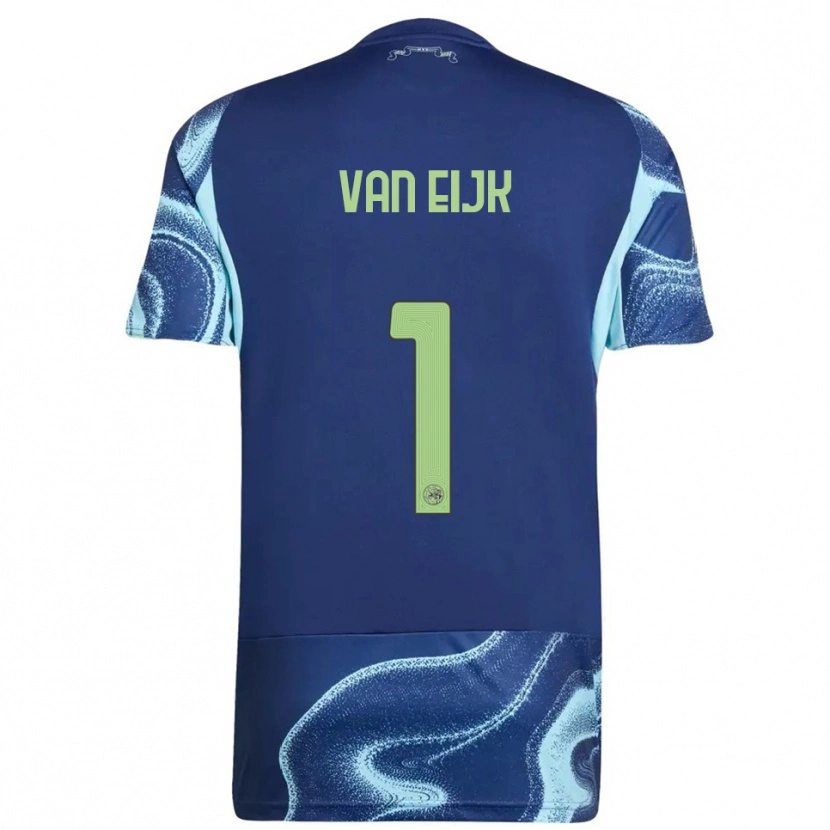 Danxen Men Regina Van Eijk #1 Navy Sky Blue Away Jersey 2025/26 T-Shirt