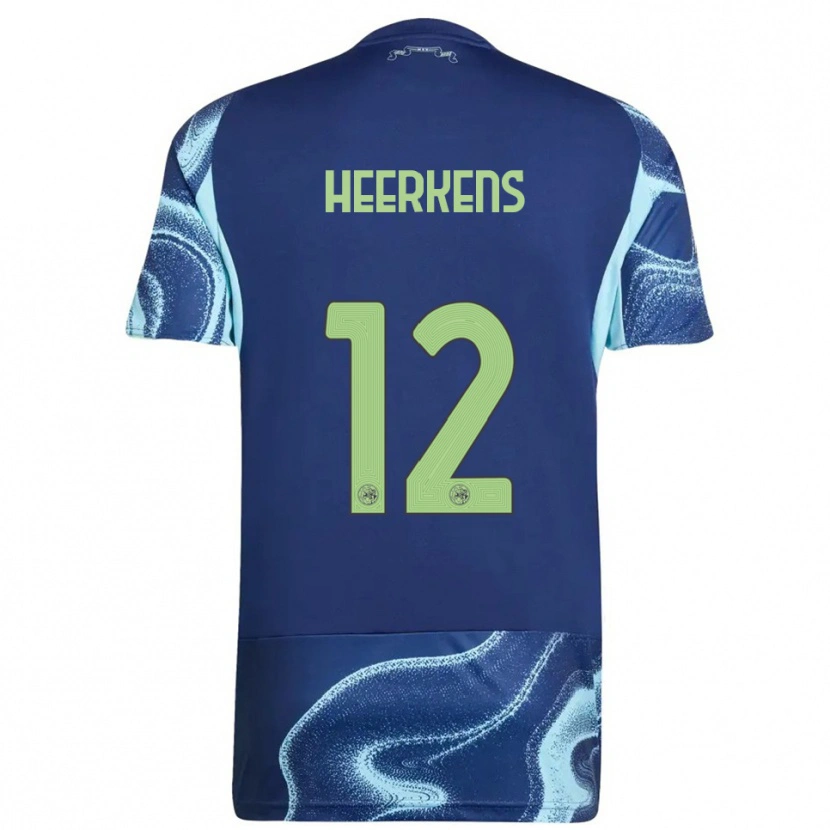 Danxen Men Joeri Heerkens #12 Navy Sky Blue Away Jersey 2025/26 T-Shirt