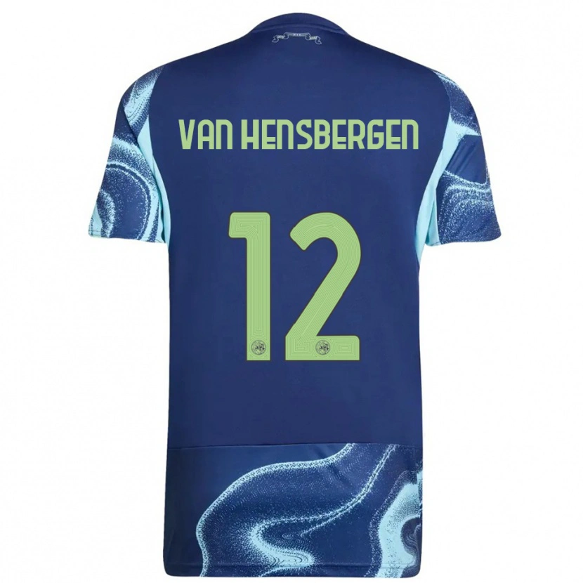 Danxen Men Jade Van Hensbergen #12 Navy Sky Blue Away Jersey 2025/26 T-Shirt