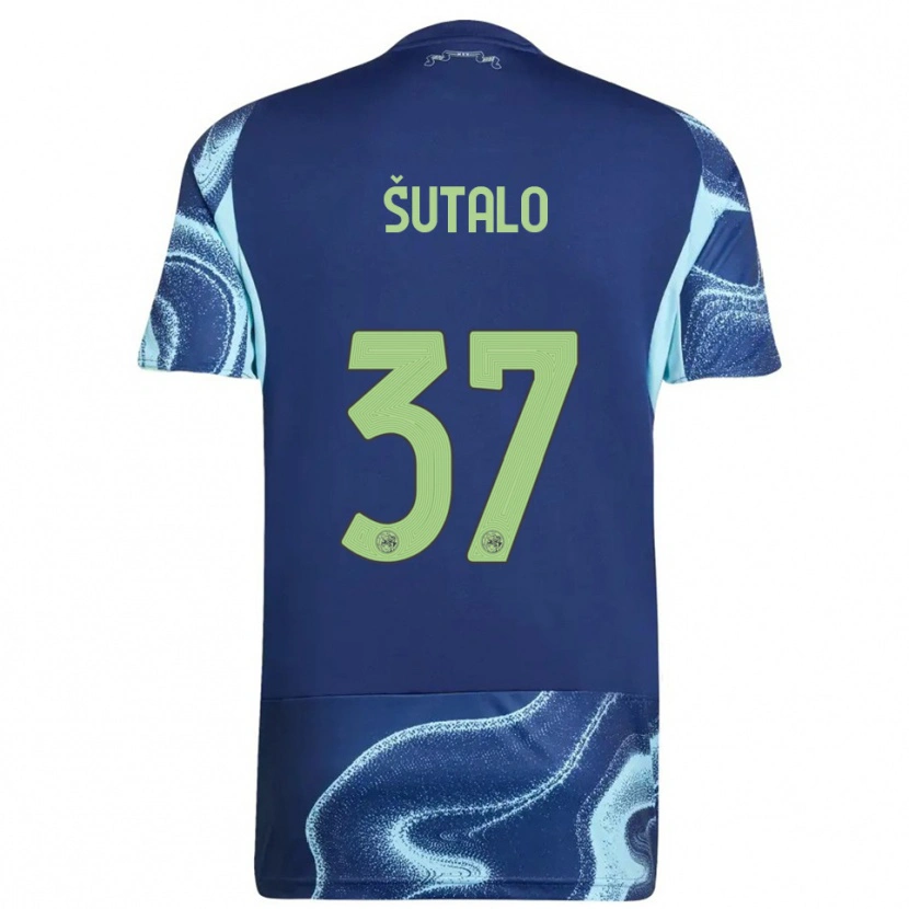 Danxen Men Josip Šutalo #37 Navy Sky Blue Away Jersey 2025/26 T-Shirt