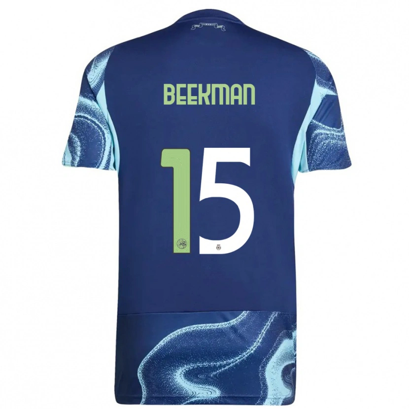 Danxen Men Luuk Beekman #15 Navy Sky Blue Away Jersey 2025/26 T-Shirt