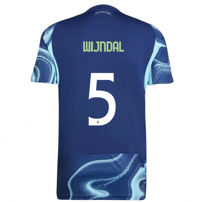 Danxen Men Owen Wijndal #5 Navy Sky Blue Away Jersey 2025/26 T-Shirt