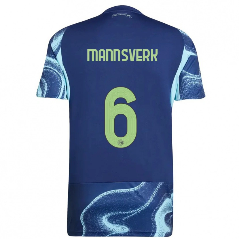 Danxen Men Sivert Mannsverk #6 Navy Sky Blue Away Jersey 2025/26 T-Shirt