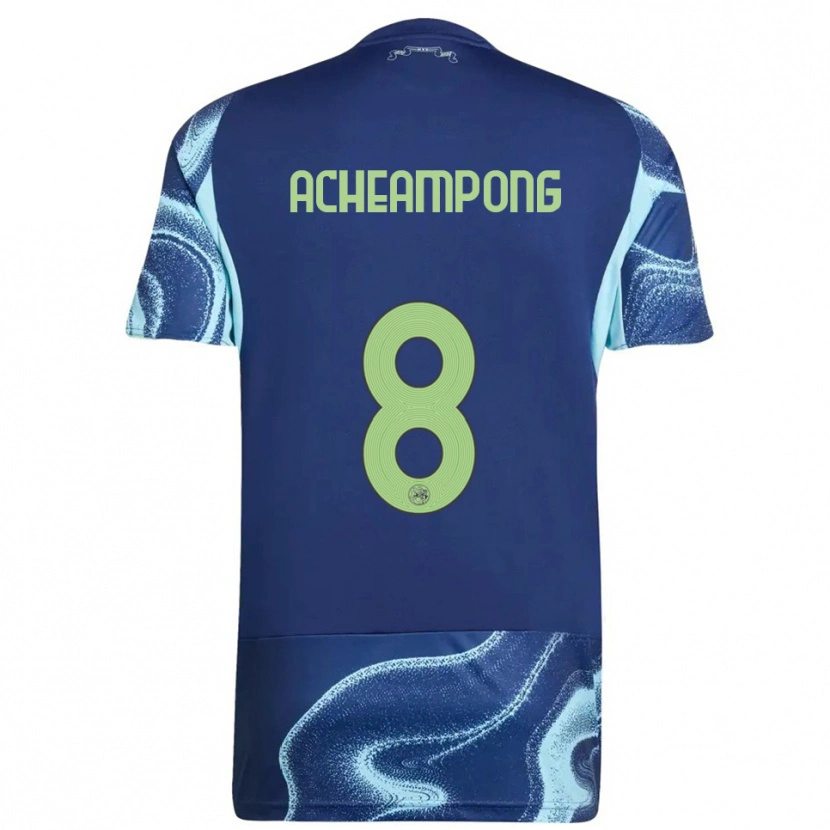 Danxen Men Levi Acheampong #8 Navy Sky Blue Away Jersey 2025/26 T-Shirt