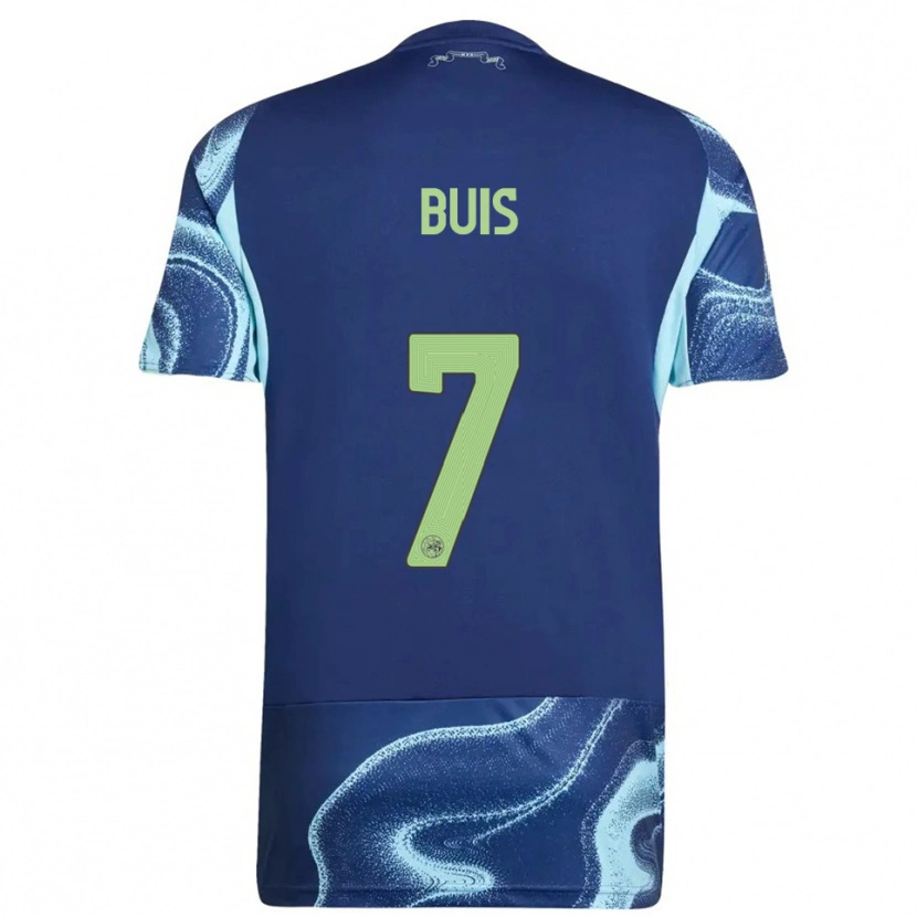 Danxen Men Tristan Buis #7 Navy Sky Blue Away Jersey 2025/26 T-Shirt