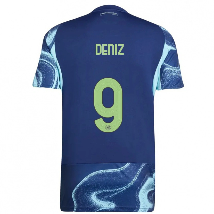 Danxen Men Esad Deniz #9 Navy Sky Blue Away Jersey 2025/26 T-Shirt