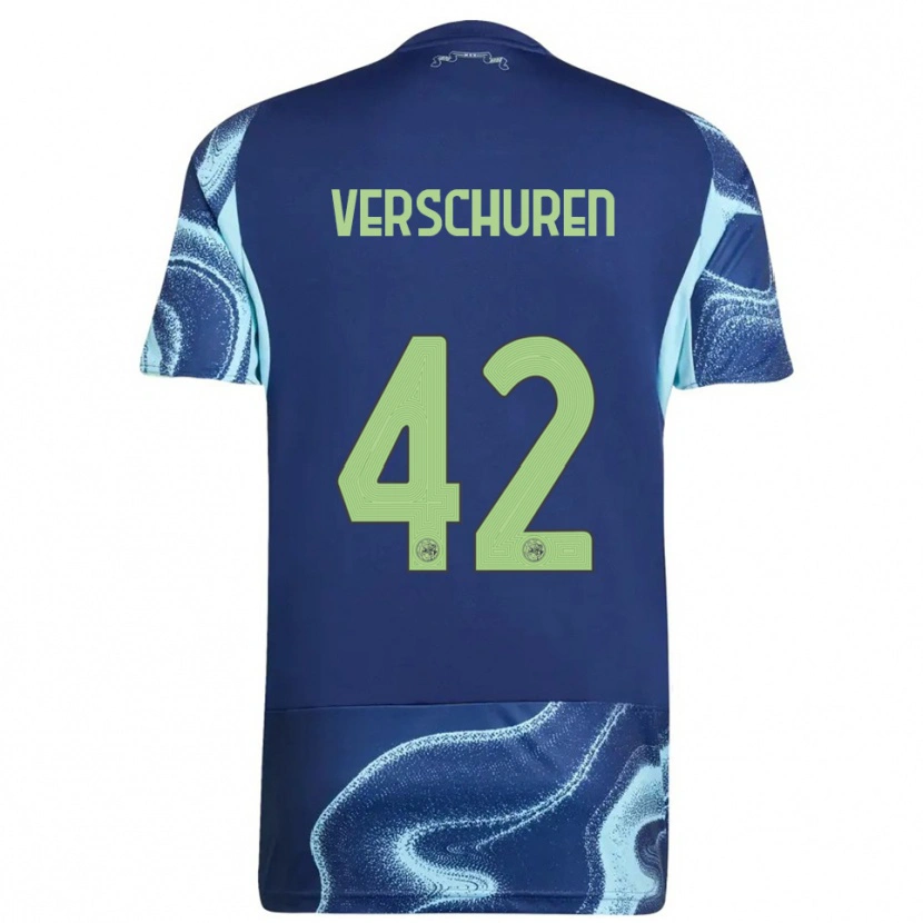 Danxen Men Nick Verschuren #42 Navy Sky Blue Away Jersey 2025/26 T-Shirt