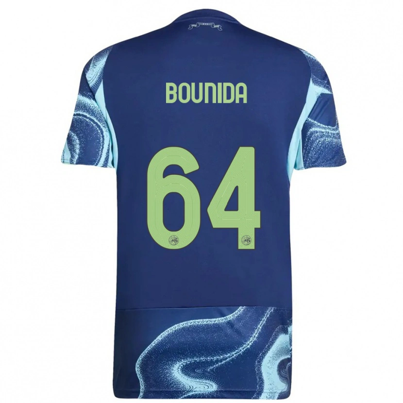 Danxen Men Rayane Bounida #64 Navy Sky Blue Away Jersey 2025/26 T-Shirt