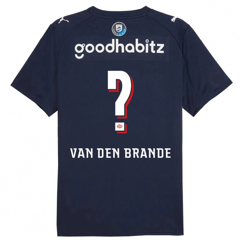 Danxen Men Daan Van Den Brande #0 Navy White Away Jersey 2025/26 T-Shirt