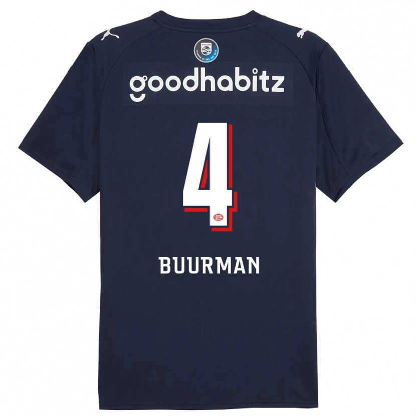 Danxen Men Veerle Buurman #4 Navy White Away Jersey 2025/26 T-Shirt