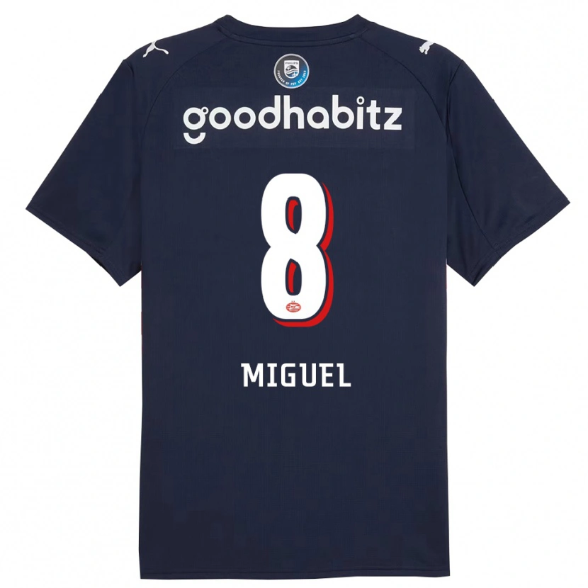 Danxen Men Yani Miguel #8 Navy White Away Jersey 2025/26 T-Shirt