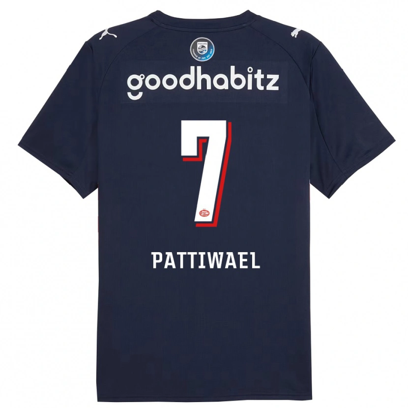 Danxen Men Naomi Pattiwael #7 Navy White Away Jersey 2025/26 T-Shirt