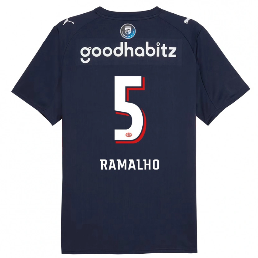 Danxen Men Andre Ramalho #5 Navy White Away Jersey 2025/26 T-Shirt