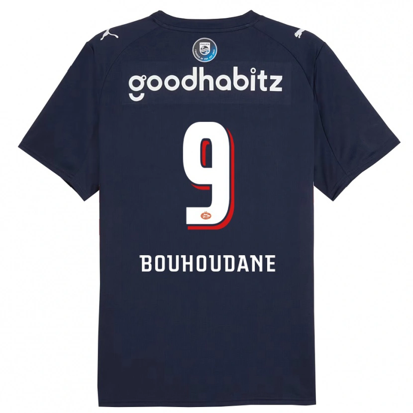 Danxen Men Sami Bouhoudane #9 Navy White Away Jersey 2025/26 T-Shirt