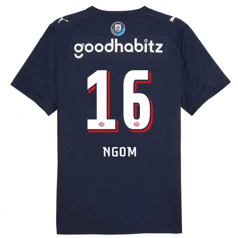 Danxen Men Khadim Ngom #16 Navy White Away Jersey 2025/26 T-Shirt