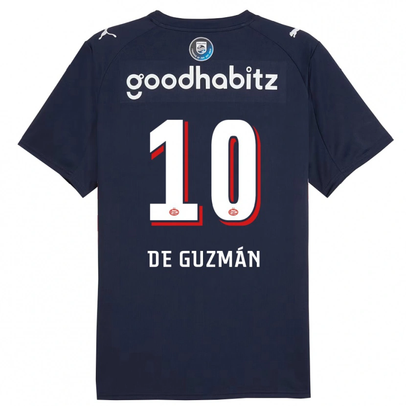 Danxen Men Jaden De Guzmán #10 Navy White Away Jersey 2025/26 T-Shirt
