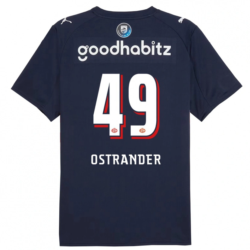 Danxen Men William Ostrander #49 Navy White Away Jersey 2025/26 T-Shirt