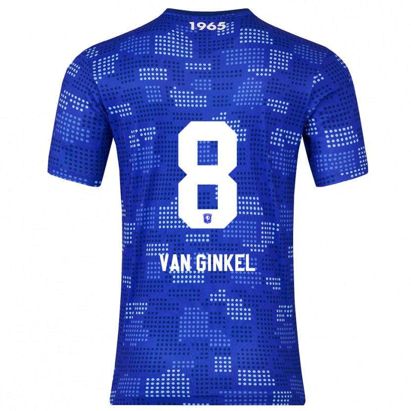 Danxen Men Danique Van Ginkel #8 Blue Sky Blue Away Jersey 2025/26 T-Shirt
